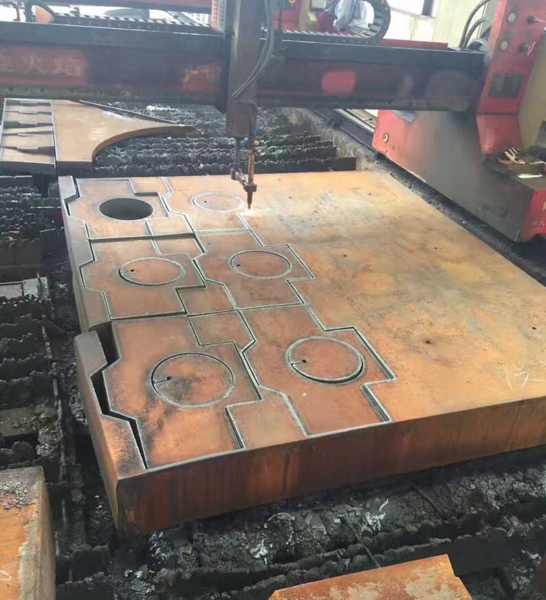 山東省360mm厚鋼板切割軸承座